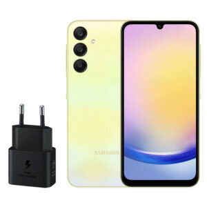 گوشی موبایل سامسونگ مدل Galaxy A25 دو سیم کارت ظرفیت 128 گیگابایت و رم 6 گیگابایت به همراه شارژر 25 وات سامسونگ - ویتنام