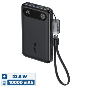 پاوربانک انکر مدل A1257 ظرفیت 10000 میلی آمپر ساعت به همراه کابل USB-C