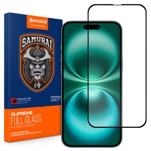 محافظ صفحه نمایش شیشه ای سامورایی مدل ovglass مناسب برای گوشی موبایل اپل iPhone 16