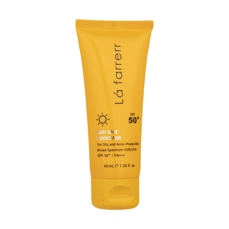 کرم ضدآفتاب و ضدلک بی‌رنگ لافارر مدل SPF50، مناسب پوست‌های چرب، حجم 40 میلی‌لیتر