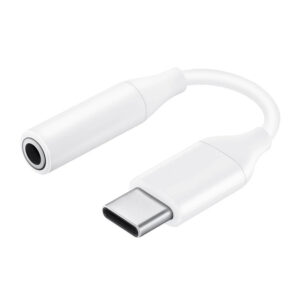 کابل تبدیل USB-C به جک 3.5 میلیمتری مدل HEADSET_SM طول 0.19 متر