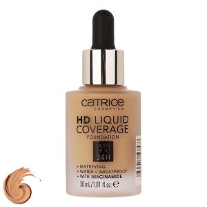 کرم پودر کاتریس سری HD مدل Liquid Coverage شماره 010