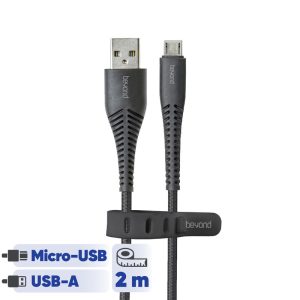 کابل تبدیل USB به MicroUSB بیاند مدل BUM-302 FAST CHARGE طول 2 متر