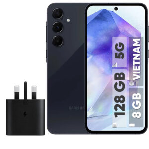 گوشی موبایل سامسونگ مدل Galaxy A55 دو سیم کارت ظرفیت 128 گیگابایت و رم 8 گیگابایت به همراه شارژر سامسونگ - ویتنام