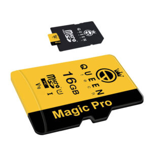 کارت حافظه Micro SD HC کوئین تک مدل  V10-633X Magic pro کلاس 10 استاندارد UHS-l U1 سرعت 95mbps ظرفیت 16 گیگابایت به همراه آداپتور SD