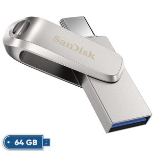 فلش مموری سن دیسک مدل Ultra Dual Drive Luxe ظرفیت 64 گیگابایت