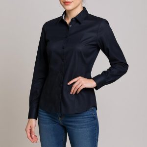 شومیز آستین بلند زنانه اسمارا مدل نخ و پنبه کد 10901740