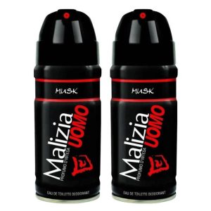 اسپری ضد تعریق بدن مالیزیا مدل Musk حجم 300 میلی لیتر بسته دو عددی