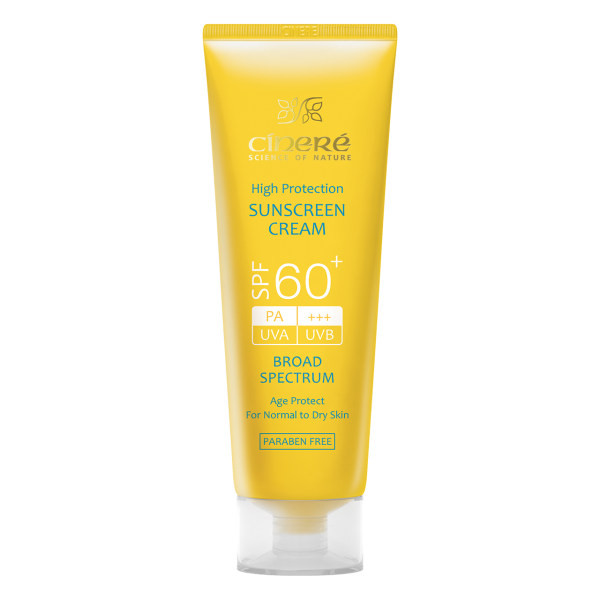 کرم ضد آفتاب بدون رنگ سینره، SPF60، مدل اولترا، مناسب پوست معمولی و خشک و حجم 50 میلی‌لیتر، محافظت کننده در برابر اشعه UVA و UVB، بدون پارابن، +++PA، ضد پیری پوست، با ماندگاری 2 ساعته