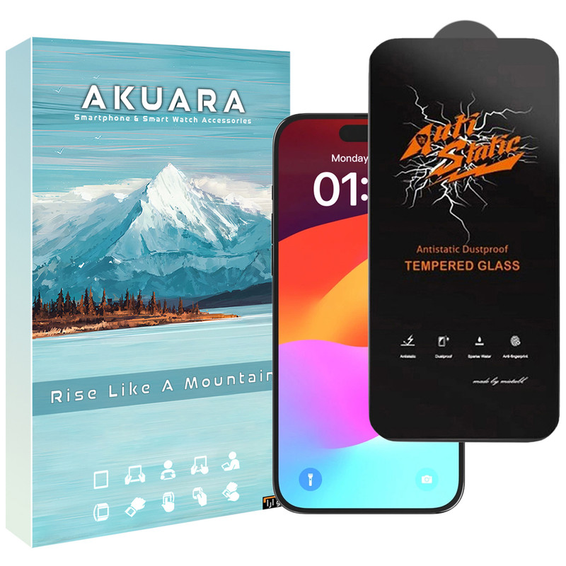 محافظ صفحه نمایش آکوآرا مدل Antistatic AKU مناسب برای گوشی موبایل اپل Iphone 13