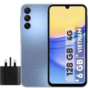 گوشی موبایل سامسونگ مدل Galaxy A15 دو سیم کارت ظرفیت 128 گیگابایت و رم 6 گیگابایت به همراه شارژر سامسونگ - ویتنام