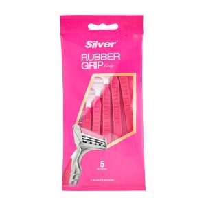 خود تراش سیلور مدل Rubber Grip بسته 5 عددی