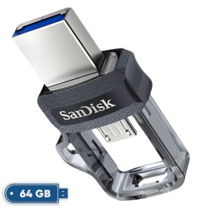 فلش مموری سن دیسک مدل Ultra Dual Drive M3.0 ظرفیت 64 گیگابایت