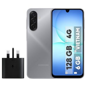 گوشی موبایل سامسونگ مدل Galaxy A17 دو سیم کارت ظرفیت 128 گیگابایت و رم 6 گیگابایت - ویتنام به همراه شارژر 25 وات سامسونگ