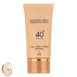 کرم پودر ضد آفتاب مدیسان مدل Light Beige حجم 30 میلی لیتر