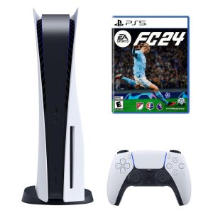کنسول بازی سونی مدل PlayStation 5 ظرفیت 825 گیگابایت ریجن 1200 آسیا به همراه بازی EA Sports FC 24