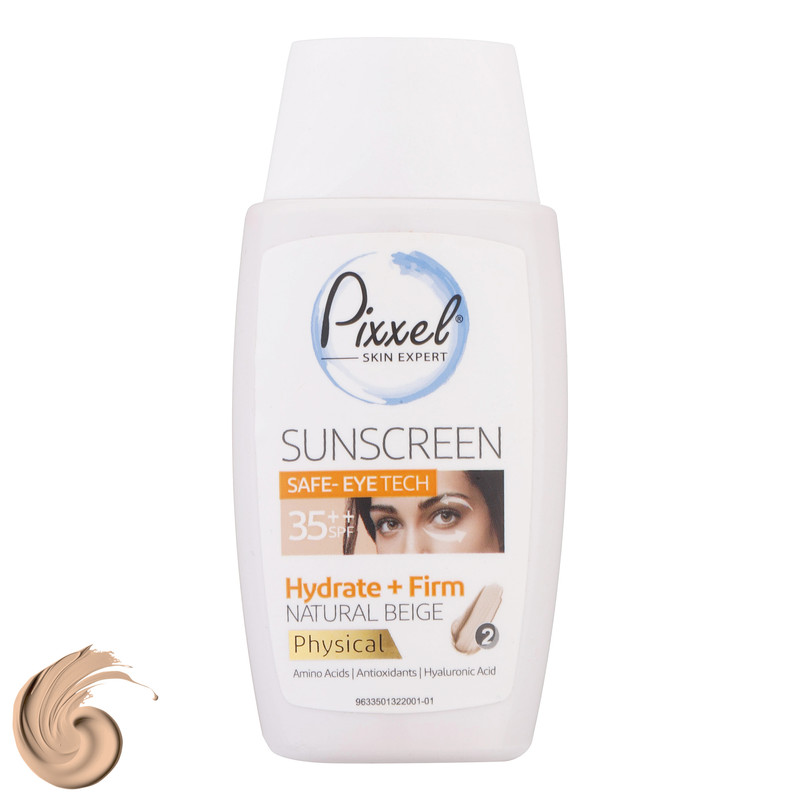 کرم ضدآفتاب رنگی پیکسل SPF35 مدل physical ‌مناسب انواع پوست، حجم 50 میلی‌لیتر