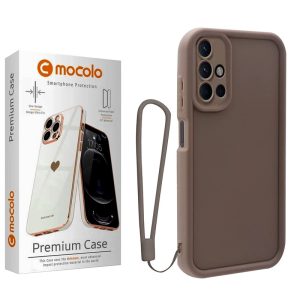 کاور موکولو مدل Silicone Puffer Strap مناسب برای گوشی موبایل سامسونگ Galaxy A71 به همراه بند آویز
