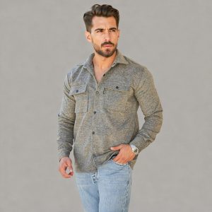 پیراهن آستین بلند مردانه مدل فوتر کد 1155-093