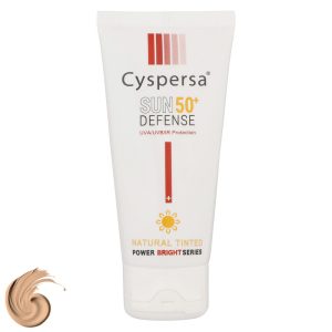کرم ضد آفتاب رنگی سیسپرسا، SPF50، مدل Power Bright NT، مناسب انواع پوست تنالیته رنگ متوسط و حجم 50 میلیلیتر، محافظت کننده در برابر اشعه UVA،IRو UVB، دارای بافت سبک و جذب سریع، روشنکننده، آبرسان، ضد لک، با ماندگاری 2 ساعته