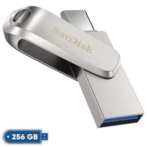 فلش مموری سن دیسک مدل Ultra Dual Drive Luxe ظرفیت 256 گیگابایت