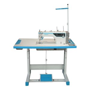 چرخ خیاطی صنعتی راسته دوز تمام اتوماتیک جک مدل A5E - به همراه میز و پایه